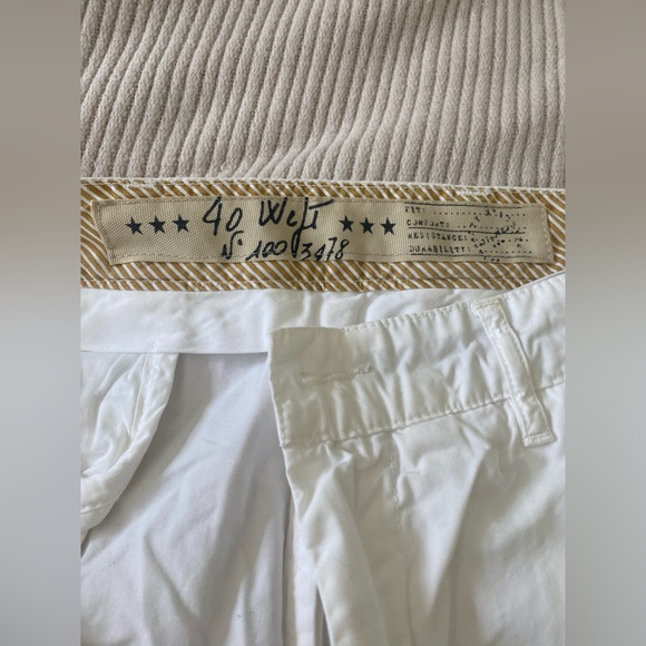 Men’s 40 Weft White Cotton Shorts - Picture 6 of 10